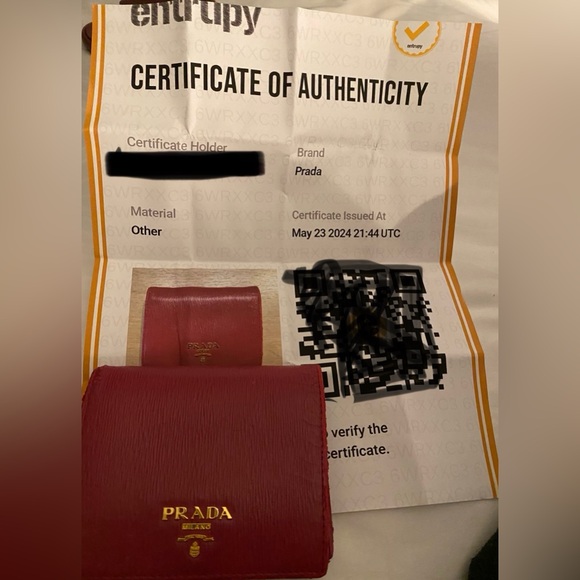 Authentic PRADA Saffiano Leather Bifold Wallet 
Comes with COA - Picture 3 of 9